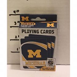 University Of Michigan Wolverines Deck Of Playing Cards