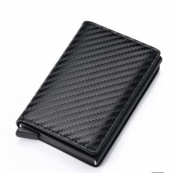 Men’s Leather RFID Blocking Credit Card Holder Pop-Up Wallet