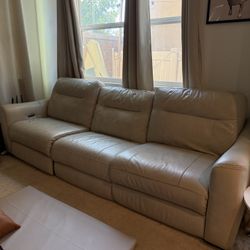 3-Piece Leather Power Reclining Couch Jerome’s Palladium Furniture Sofa