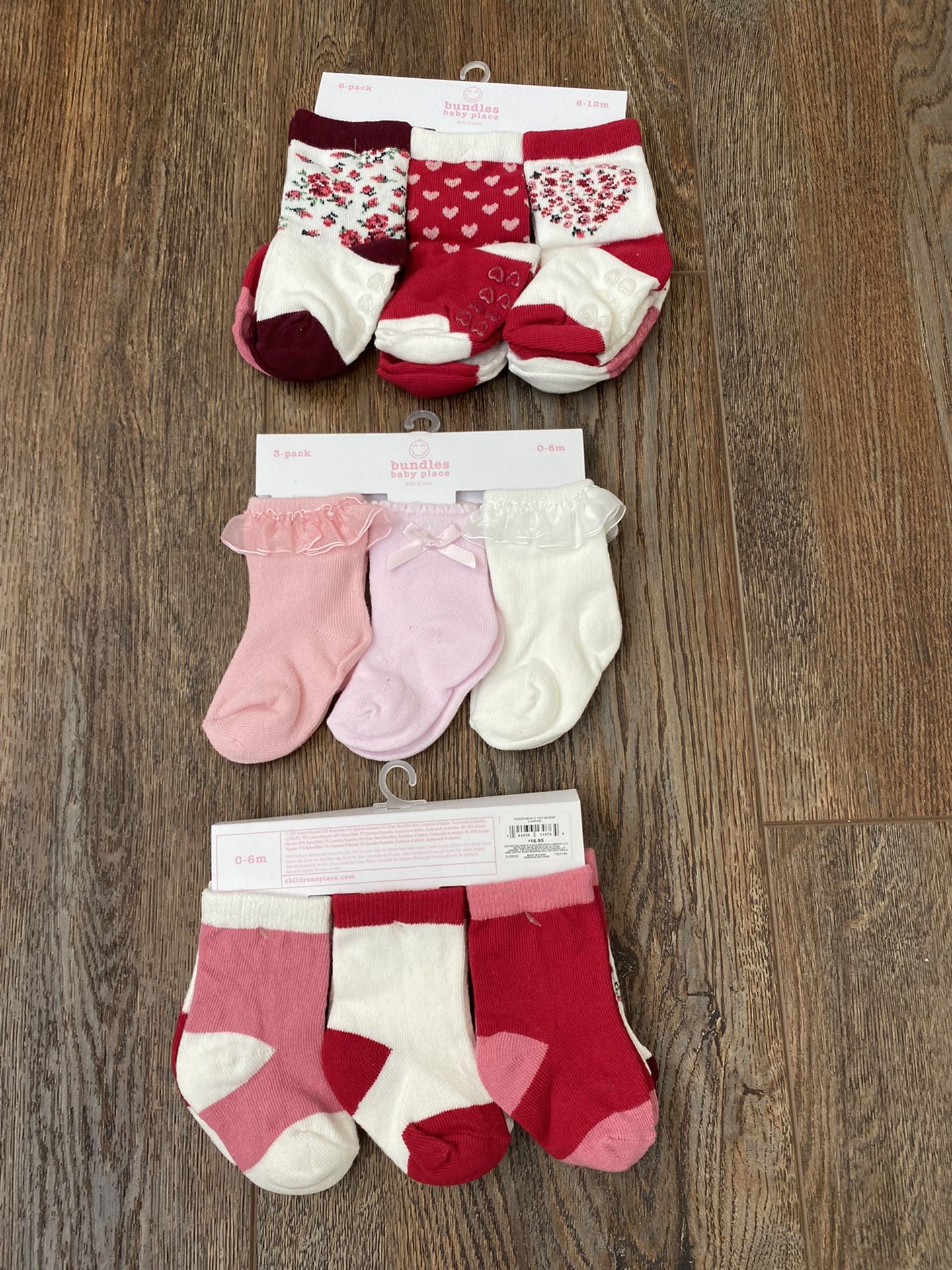 Baby Girl Socks 0-6 Months/6-12 Months 