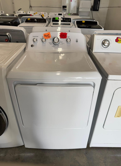 Gas Dryer – Brand Not Shown, White, Auto Dry, 6.5 cu ft