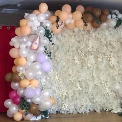 Boho 3D Pampas Backdrop