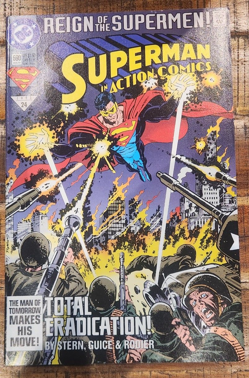 DC Comics Reign of the Supermen Total Eradication #690 August 93