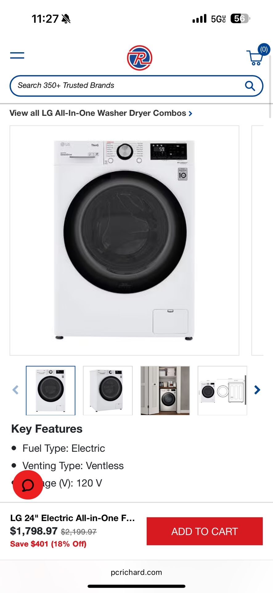 LG Washer Dryer Combo