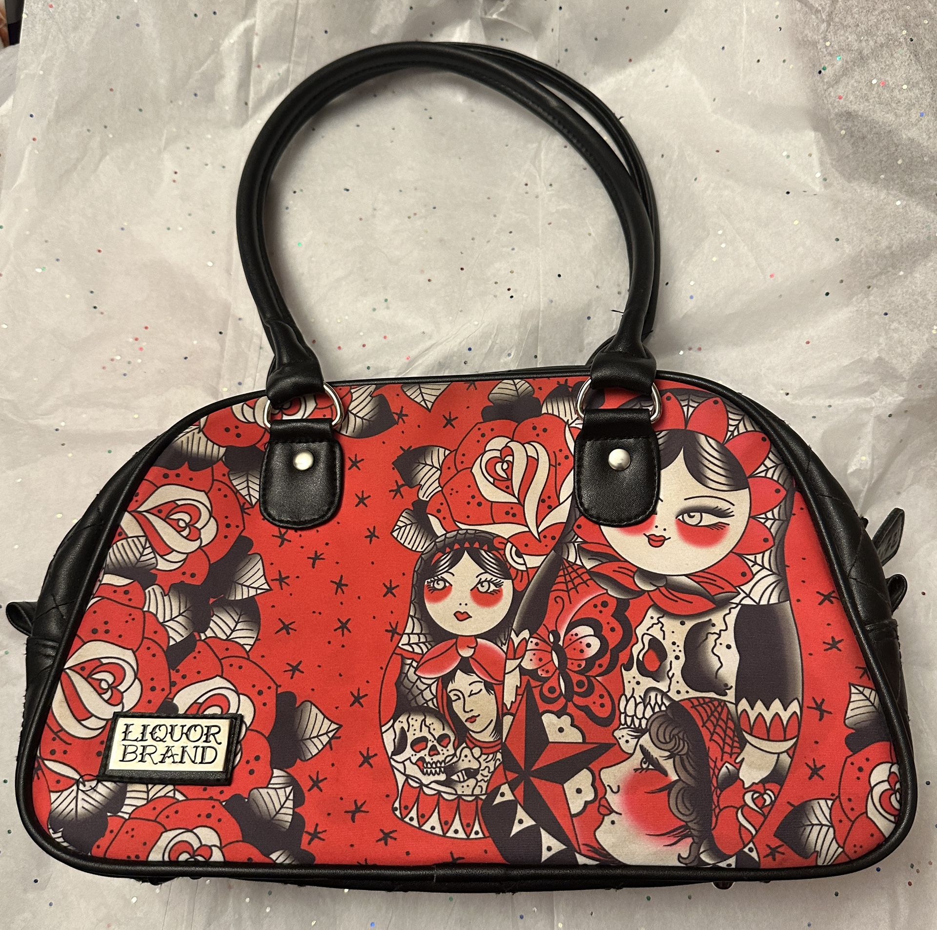 Purse; Liquor Brand; Medium Size, Tattoo Art Designs