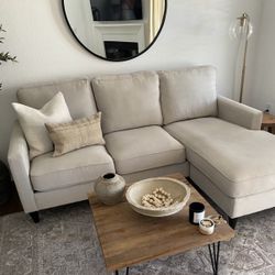 Neutral Chaise Sofa