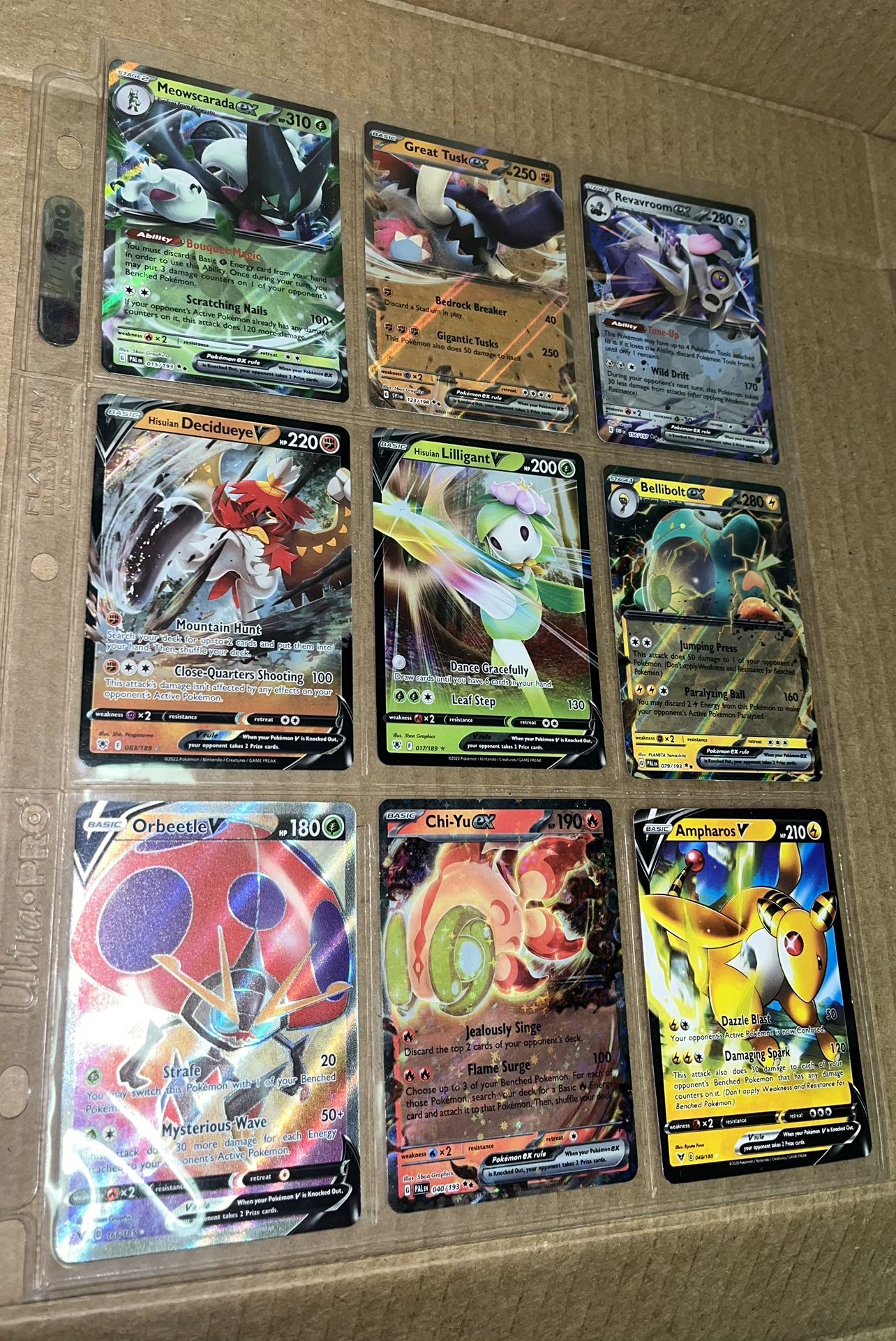 9x English EX/V Card Lot!