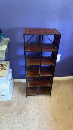 Metal/bamboo rack