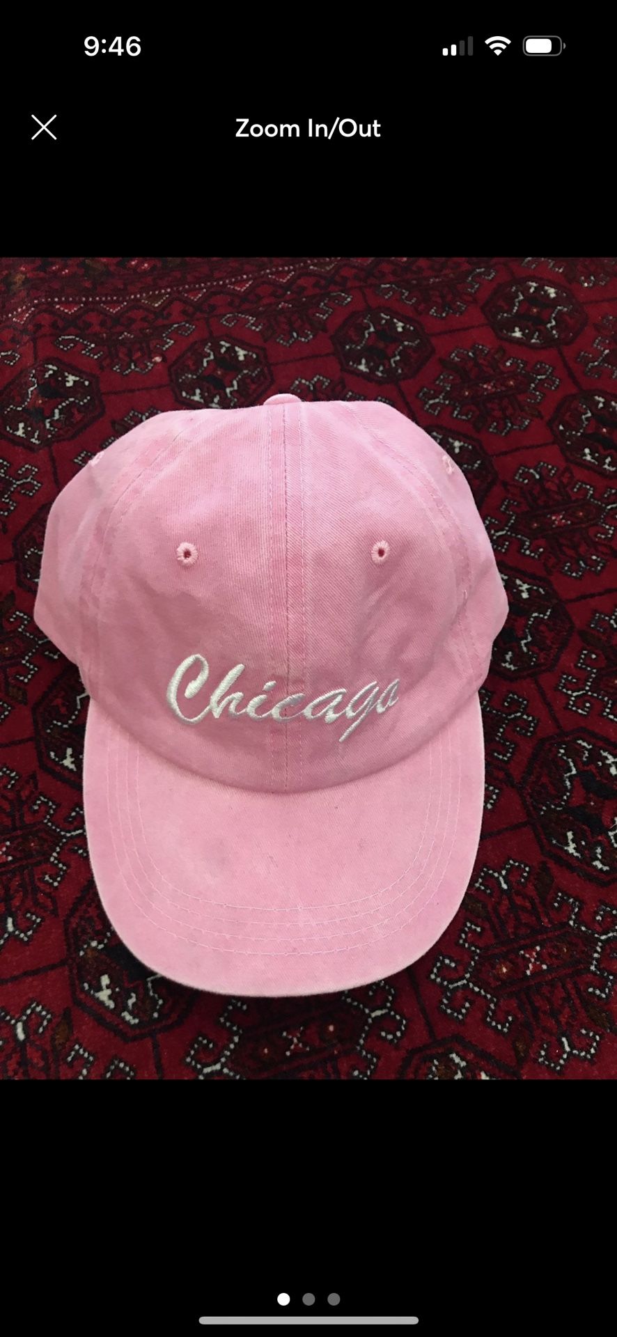 Pink chicago nice hat