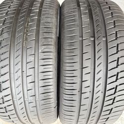 Two Premium Tires 275/40/21 Continental Premium Contact 6 SSR Runflats Like New With 90-95% Left BMW X5 