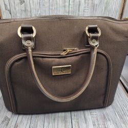 London Fog Oxford tweed cabin 17" bag with shoulder strap