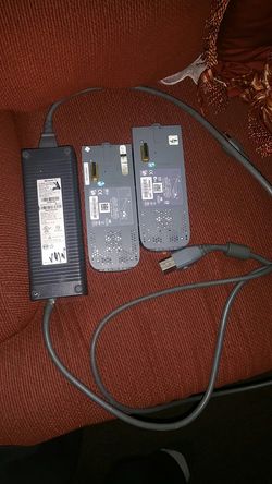 Xbox 360 power cord and 2 hard drives