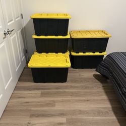 7 Heavy Duty Storage Bins 
