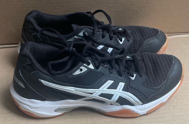 ASICS Gel-Rocket Volleyball Shoes Women's Size 7.5 Black White 1072A056 clean