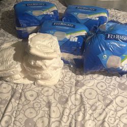 FitRight Extra Underwear Moderate Adult Diapers Briefs 20Ct Size M Waist 28"-40" 4 Packs