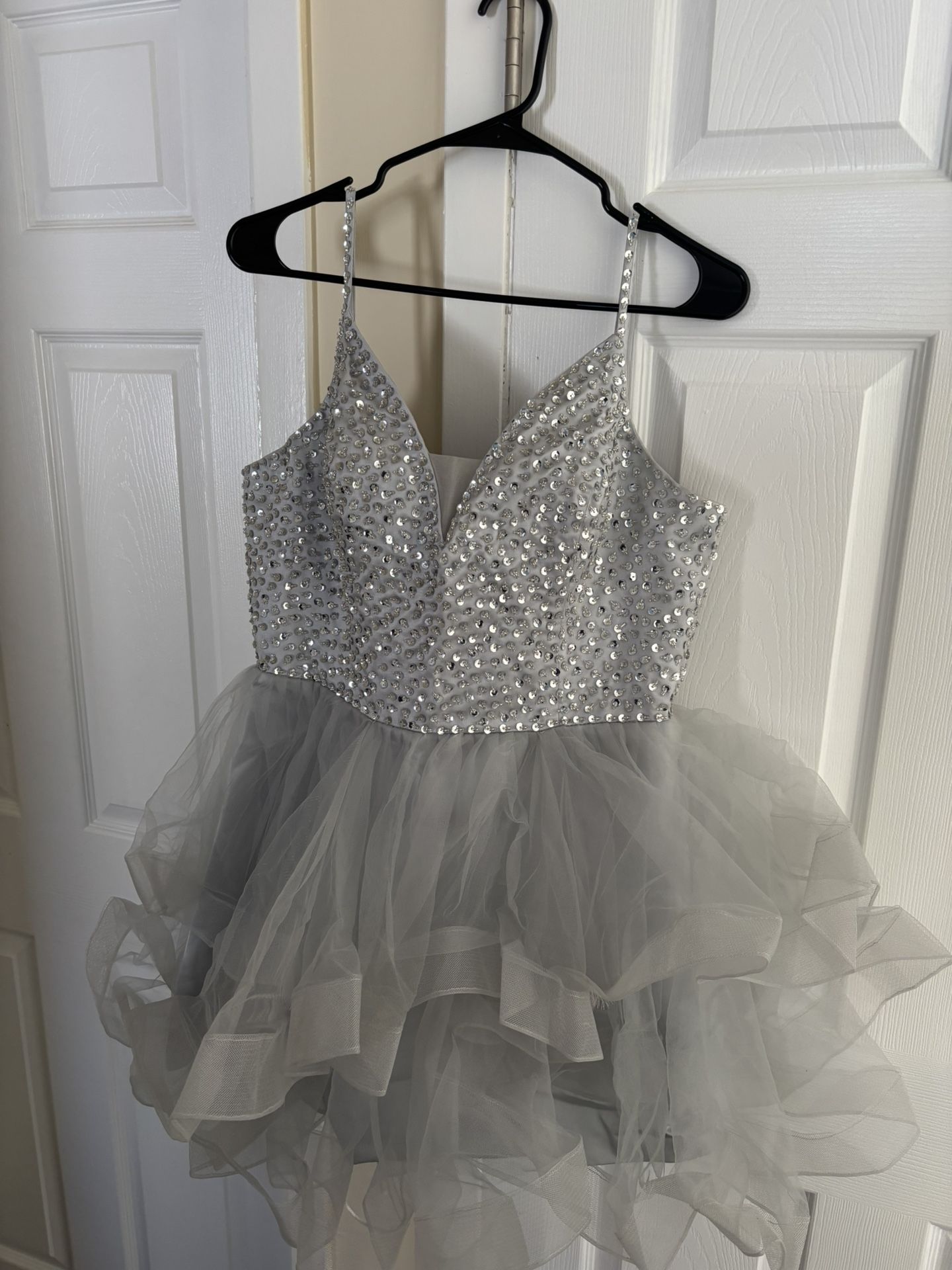 Sliver Homecoming/Sweet 16 Dress