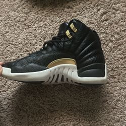 Jordan 12 Retro Black Metallic Gold White