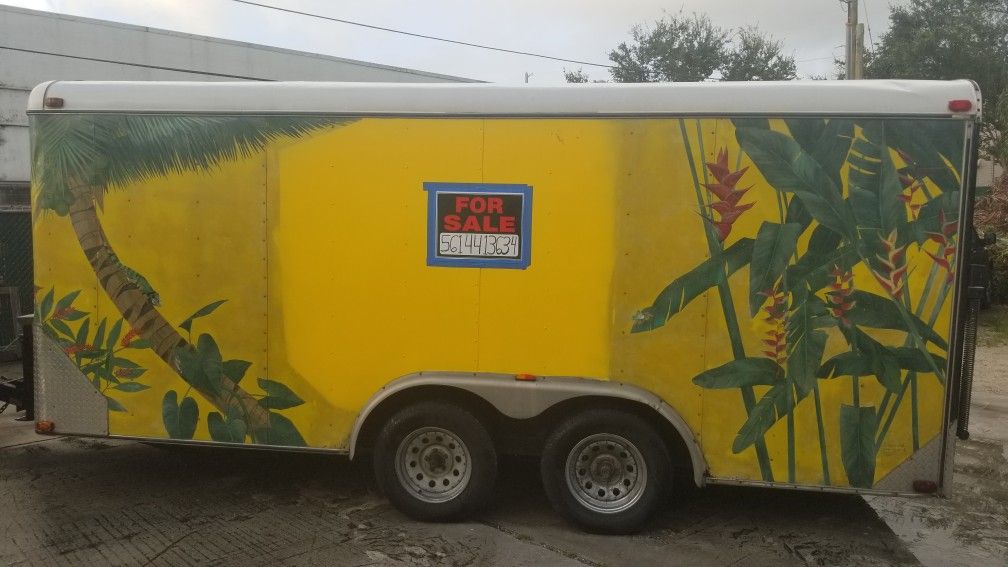 Suncoast enclosed trailer.