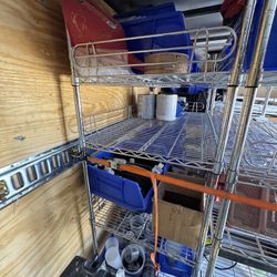 Metal Shelving Racks On Wheels