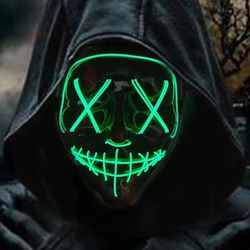 NEW  THE PURGE MASK WITH LED LIGHTS