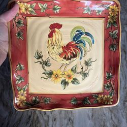 Decorative Rooster Plate