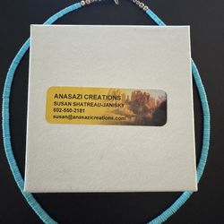 Turquoise Necklace 19 in