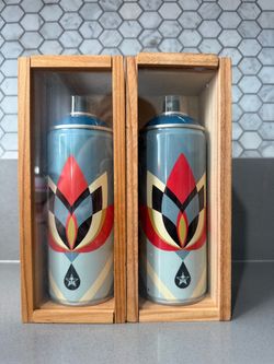Obey Shepard Fairey Limited Edition Spray Can Set