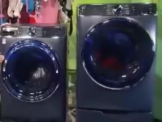 Samsung, front-load washing machine & dryer - Ultra Fresh Vent System + OdorBlock Technology