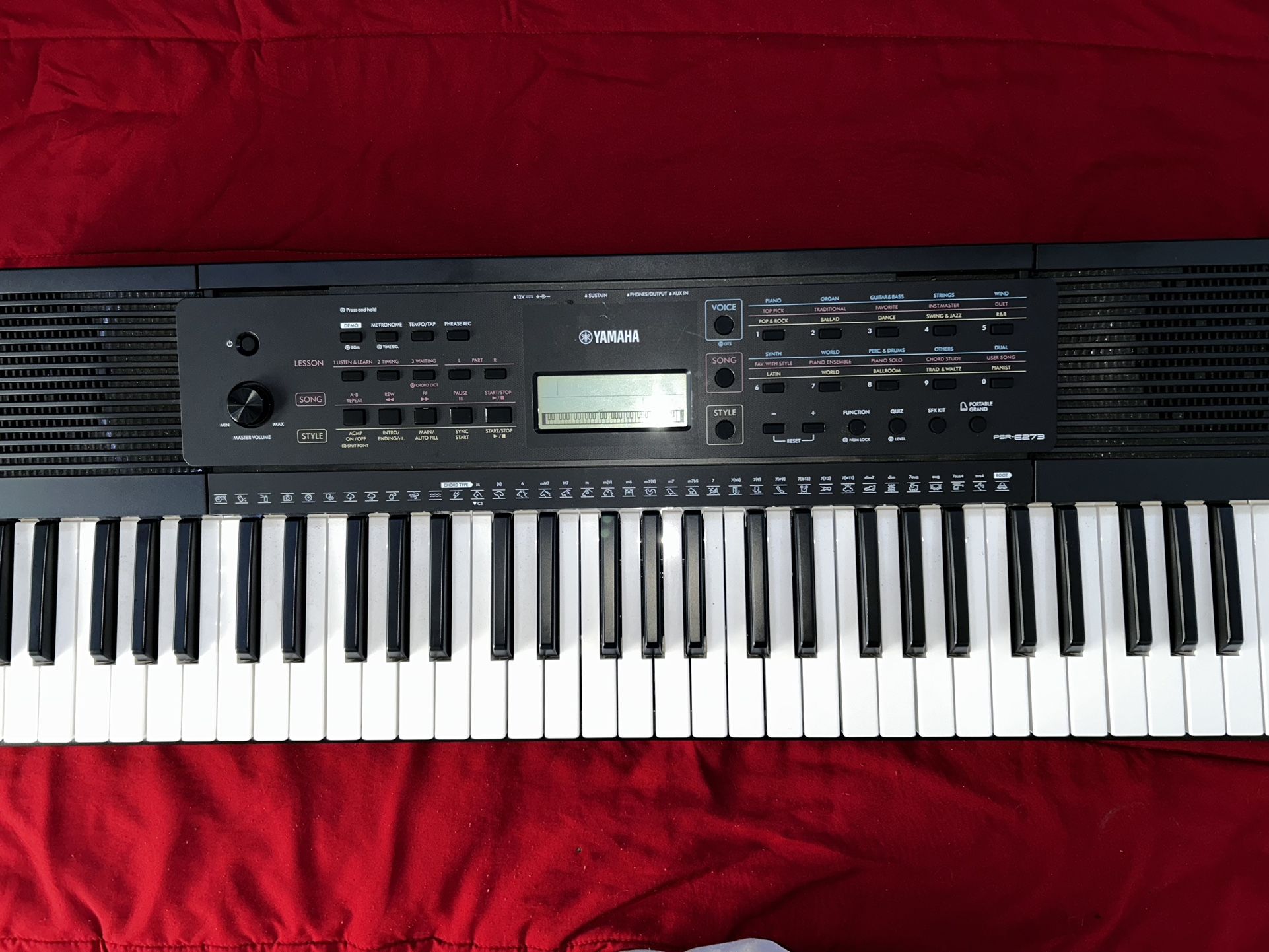 Black Yamaha Piano , Model PSR-E273