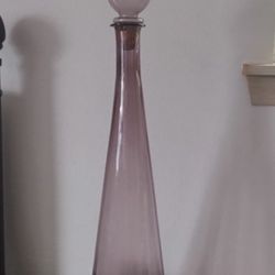 Vintage Empoli Glass Genie Decanter Bottle