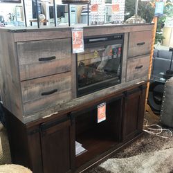 Tv Stand With Electrical Fireplace