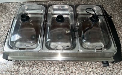 Triple buffet server