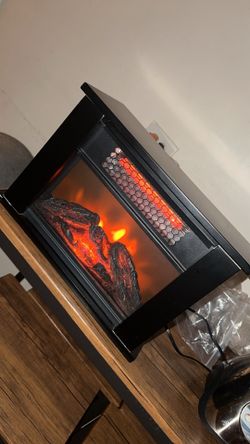 Fire place with heater
