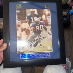Barry Sanders Autograph