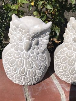 Outdoor Concrete Owls $12 Each