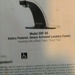 Sloan Sensor Lavatory Faucet 