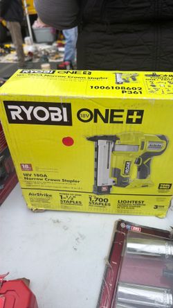 Ryobi narrow crown stapler