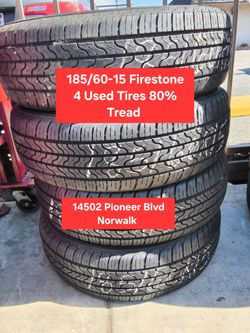 Four Used Tires 185/60-15 Firestone  $209.99