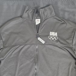 Vintage Made In USA Olympics Warmup Jacket USOC size L(fits like M)
