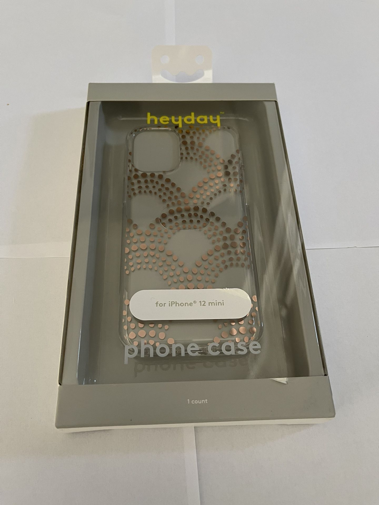 HEYDAY iPhone 12 mini case - Gold/clear