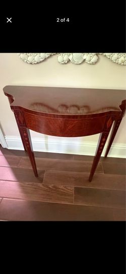 Baker mahogany demilune
