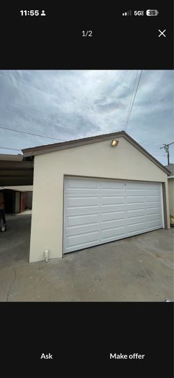 Garage door. New we decide to do adu 17/9inches