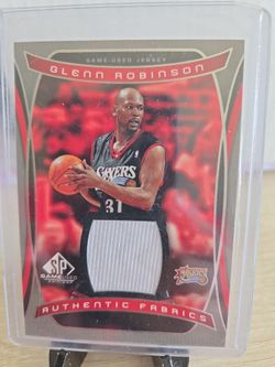 76ers Glenn Robinson  Jersey  Card