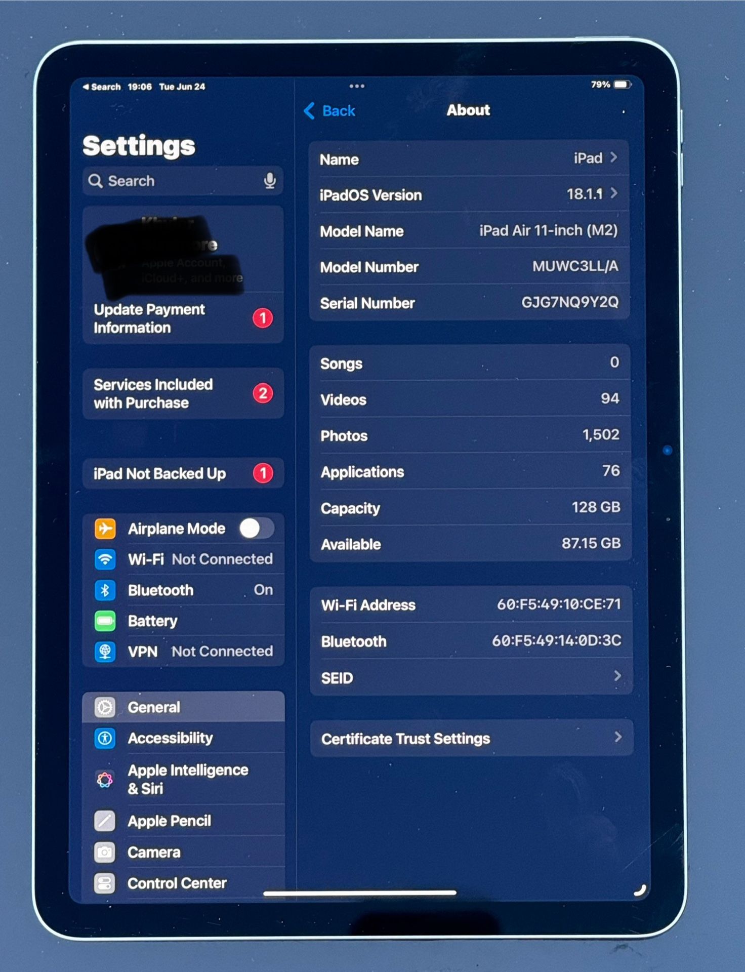 Apple iPad Air 11” 128GB