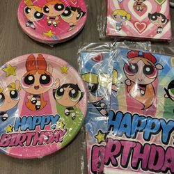 82pcs The Powerpuff Girls Birthday Supplies 