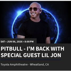 Pitbull And Lil Jon Concert Tickets
