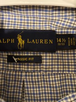 $25-Men’s Ralph Lauren Classic Fit Dress Shirt Size 14.5