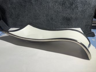 Porcelain with SIlver Trim Spoon Rest beekman