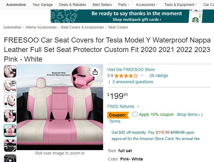 Custom Tesla Leather Seat Cover – FREESOO