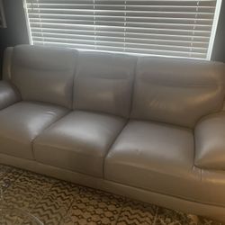 Newly Gray Sofa With Silver Legs 